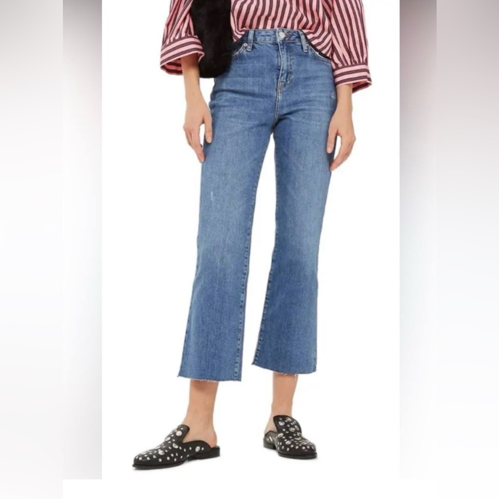 Topshop Moto Cropped Kick Flare Dree Jeans W28 to fit L32 - BNWT, never worn